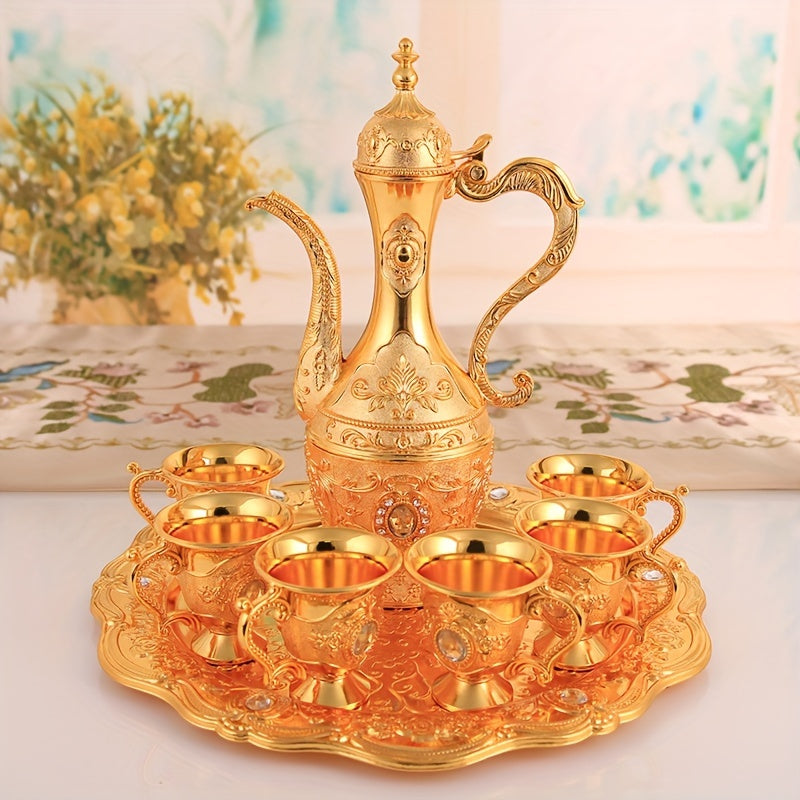 Conjunto de Jarra Retrô Luxuoso Estilo Turco-Europeu