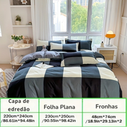 Jogo de Cama Xadrez Space